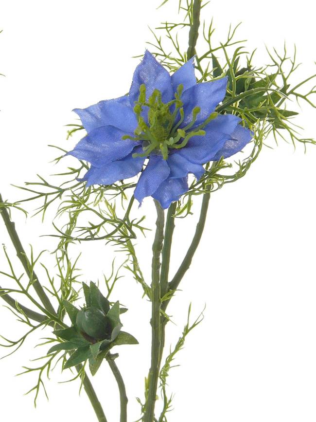 Fiore Finto Cumino Nero SEVIN Blu 65 Cm | Artificiale Su Gambo | Artplants.de