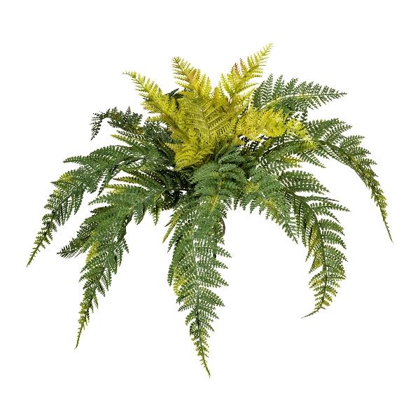 Felce Artificiale Decorativa 50 Cm Con 36 Foglie - Bianca - Pianta Finta Per Casa E Eventi - 3