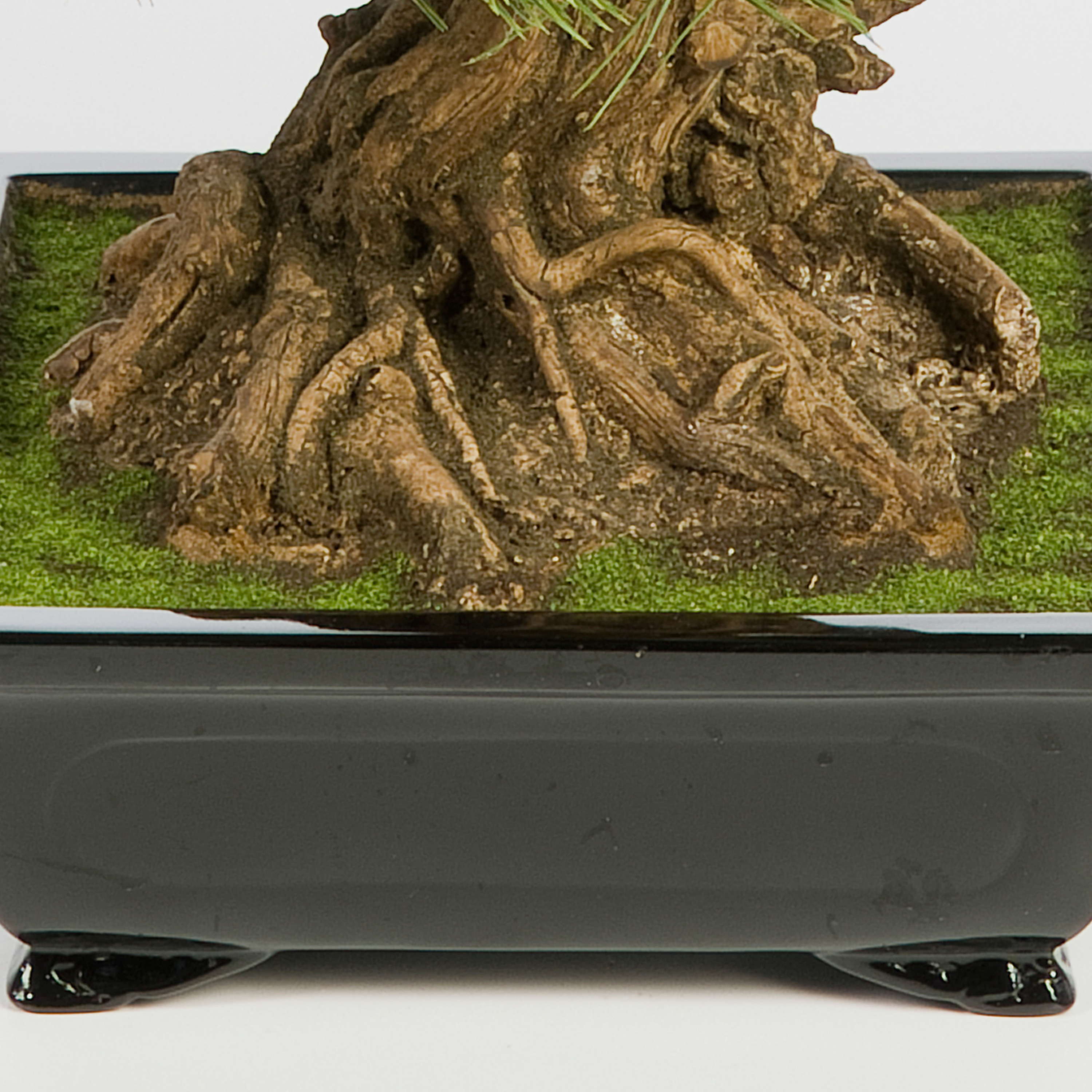 ROMILDA Ficus Bonsai Artificiale 45 Cm In Ciotola - Pianta Finta Verde Per Ufficio E Casa - 3
