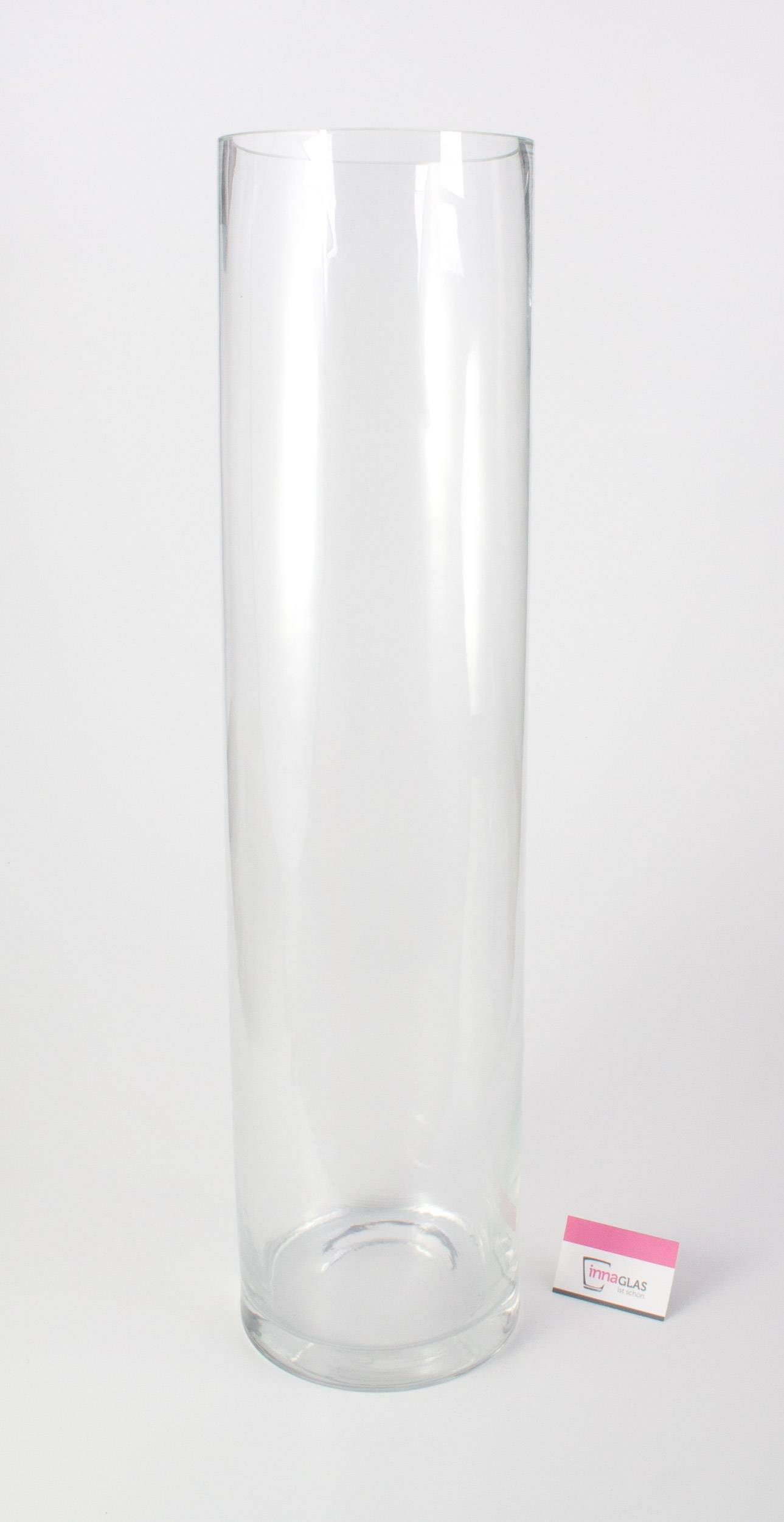 Vaso cilindrico in vetro SANSA AIR, trasparente, 80cm, Ø20cm
