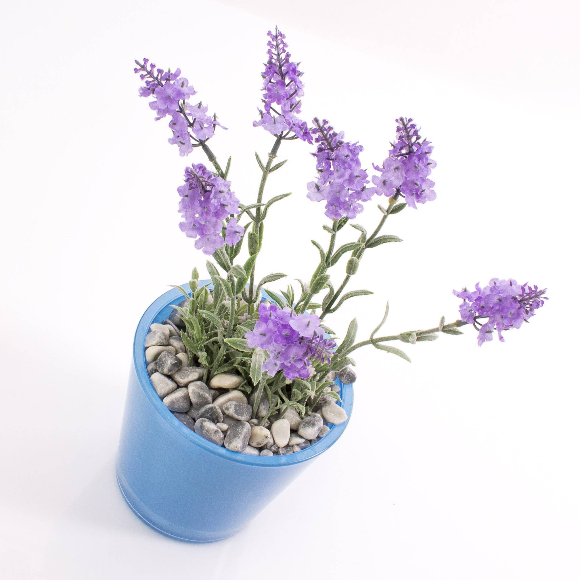 Lavanda finta LOUISE in vaso decorativo, viola chiaro, 30cm, Ø3cm - Fiori  artificiali