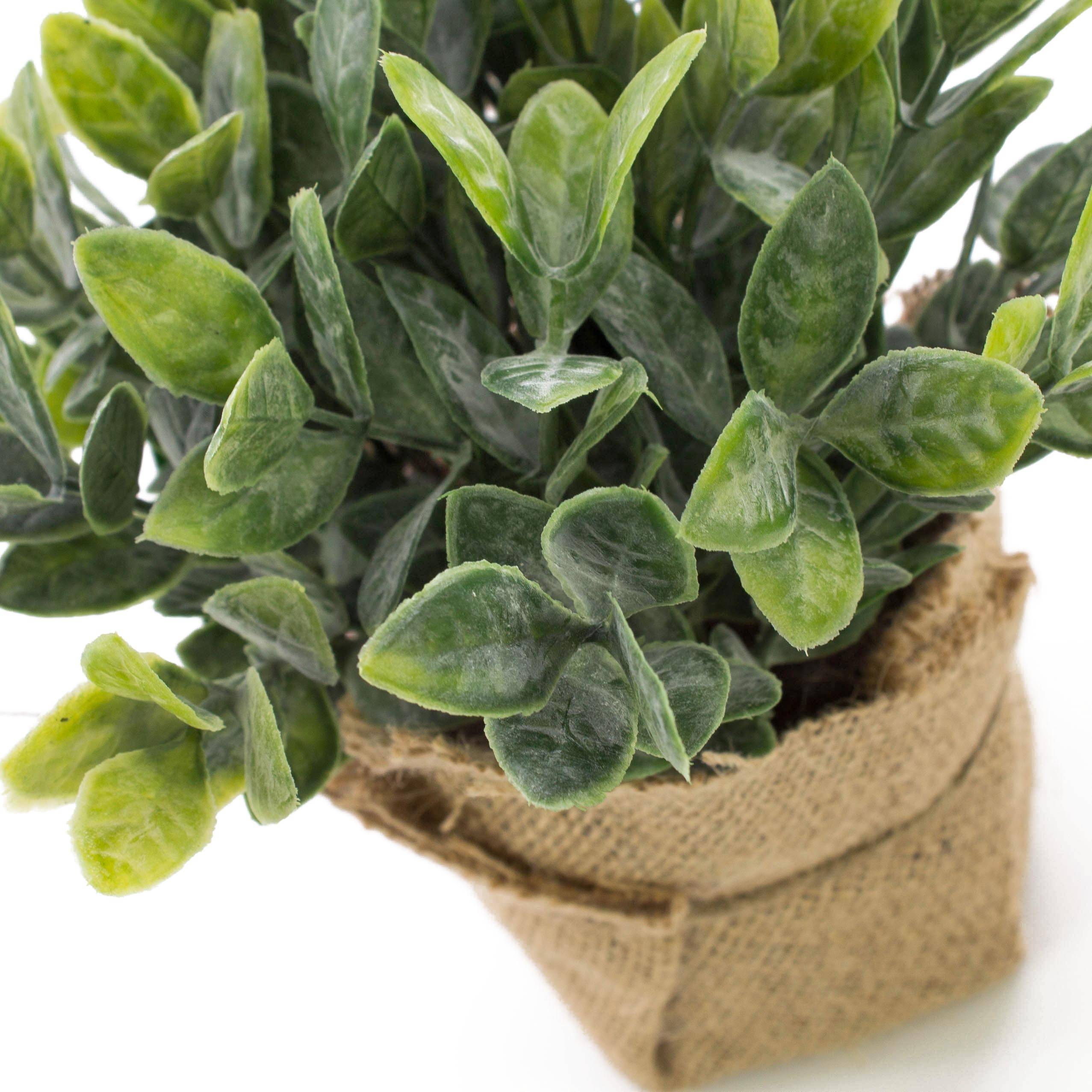 verde Timo artificiale VITUS in sacchettino di juta 18cm Pianta aromatica artificiale / Piantina finta artplants 