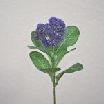 Fiore artificiale di sedum telephium EILIDH, viola, 30 cm