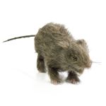 Decorazione di Halloween ratto STOFFEL, aspetto naturale, marrone, 50 cm