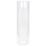 Grande vaso cilindrico SANYA OCEAN in vetro, trasparente, 50cm, Ø15cm