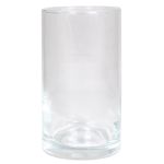 Vaso cilindrico per fiori SANYA OCEAN in vetro, trasparente, 15cm, Ø8,5cm