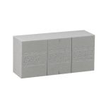 OASIS® Muschio da inserire mattoni per fiori artificiali, con linee di taglio, grigio, 23x11x7,5cm
