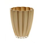 Vaso da fiori in vetro BEA, oro-metallizzato, 17cm, Ø14cm