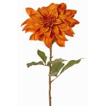 Dalia artificiale PHILLIPPA, Eco Collection, arancione-giallo, 65cm, Ø15cm