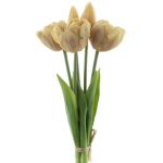 Mazzo di tulipani decorativi LANEA, champagne, 30 cm, Ø 15 cm