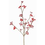 Ramo artificiale di sorbo HARMONIA, bacche, rosso, 80cm