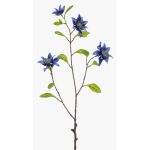 Ramo decorativo clematide RUHNA, blu, 75 cm
