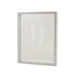 Cornice in legno a doppio vetro NIELAS, bianca, 35x27,5x5cm