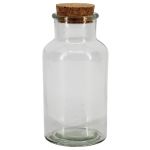 Fiaschetta da farmacia LORRIE con tappo in sughero, trasparente, 16 cm, Ø 8 cm