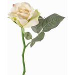 Rosa finta ELLI, crema-rosa, 30cm, Ø6,5cm