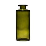 Vaso in vetro EMANUELA, effetto venato, verde oliva-trasparente, 13cm, Ø5,4cm