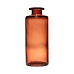 Vaso a bottiglia EMANUELA in vetro, venato, salmone-trasparente, 13 cm, Ø 5,4 cm