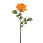 Rosa artificiale BRUNETTE, arancione, 70cm, Ø11cm