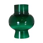 Vaso decorativo in vetro DOLGAF, verde petrolio, 17,5cm, Ø14,8cm