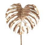 Foglia artificiale Philodendron Monstera Deliciosa MENKIS, oro metallizzato, 90 cm