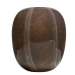 Vaso di vetro ITZIAR con motivo, marrone-oro, 26cm, Ø22cm