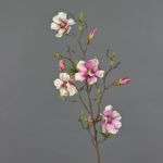 Ramo di magnolia artificiale MARGA, rosa-fucsia, 80cm, Ø6-8cm