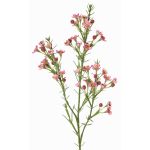 Ramo decorativo con fiori di cera FRINDALS, rosa scuro, 65cm, Ø1,5-2cm