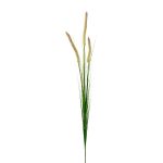 Decorazione ramo erba lampone RILVO, pannocchie, verde-rosa, 90 cm