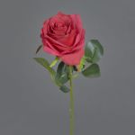 Rosa artificiale SIMONY, rosso, 45cm, Ø8cm