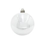 Palla per l'albero di Natale CANELA, bianco brillante, Ø20cm