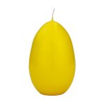 Candele a forma di uovo di Pasqua LEONITA, giallo, 12 cm, 8 cm, 40 h - Made in Germany