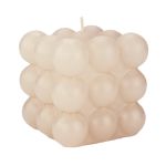 Candela decorativa a bolla MARAVILLA, color crema, 8,5 x 8,5 x 8,5 cm - Made in Germany
