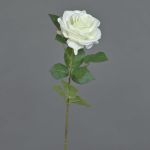 Rosa artificiale KAILIN, bianca, 65 cm