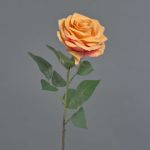 Rosa artificiale KAILIN, arancione-fucsia, 65cm, Ø9cm