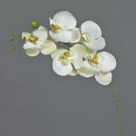 Ramo artificiale di orchidea Phalaenopsis SONGYA, bianco, 55 cm