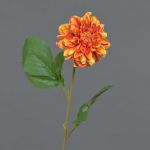 Dahlia artificiale WANRU, arancione, 50 cm