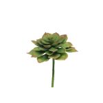Echeveria morani artificiale XINYA su stelo, verde-rosso, 17 cm
