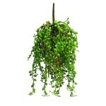Senecio in plastica pensile RUIAN su stelo, verde, 25 cm