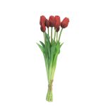 Bouquet di tulipani artificiali LONA, rosso-nero, 45 cm, Ø15 cm