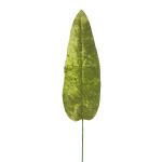 Foglia di banano in velluto AOXUE, verde, 70 cm