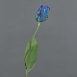 Fiore artificiale papagallo UAKARI, blu-verde, 65 cm, Ø 6 cm
