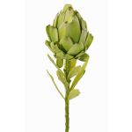 Fiore di carciofo in tessuto JENBALA, verde, 35 cm, Ø 6 cm