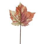 Foglia artificiale di acero ELMINU, arancione-giallo, 40cm