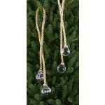 Palline acriliche per l'albero di Natale TAYLER con corda, oro, 40cm, Ø3cm