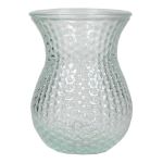 Vaso da fiori in vetro LAUMA con motivo, trasparente, 19 cm, Ø 14 cm