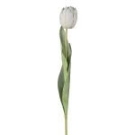 Fiore decorativo tulipano GUSNAV, bianco, 50cm, Ø5cm