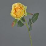 Rosa artificiale SIMONY, giallo, 45cm, Ø8cm
