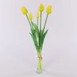 Mazzo di tulipani artificiali LONA, giallo-verde, 45cm, Ø15cm