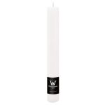 Candela AURORA, bianca, 20cm, Ø3,5cm, 23h - Made in Germany