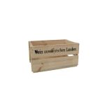 Cassa di legno per vino GRETA, naturale, 45x32x24 cm